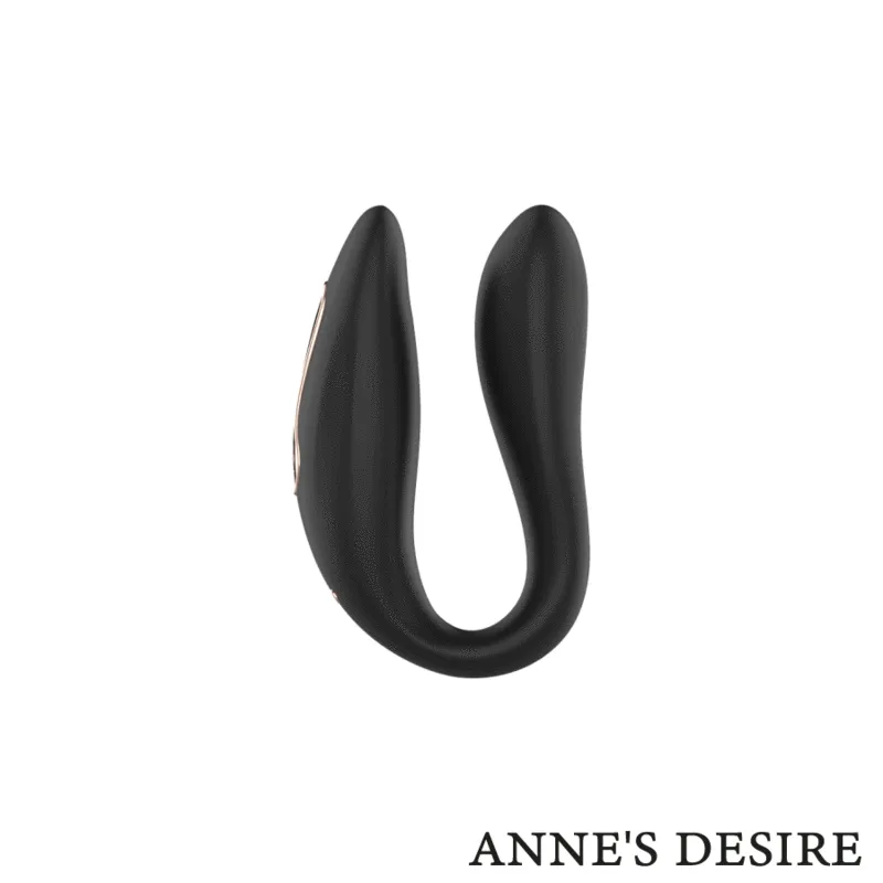 Anne's Desire WatchMe Dual Pleasure vibrator zwart dubbel