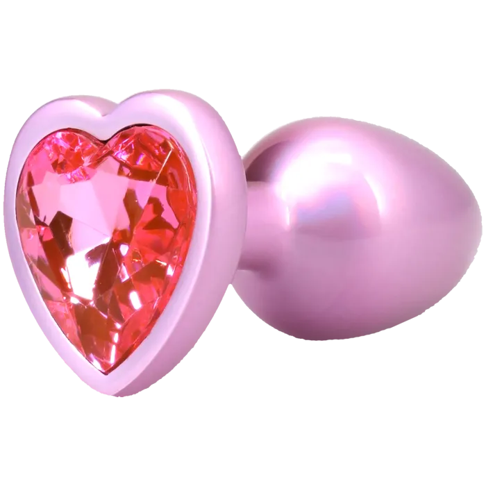 The Classics Booty Bling buttplug metaal small roze hart