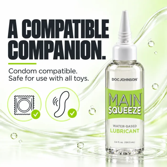 Main Squeeze glijmiddel op waterbasis 100 ml zonder parfum