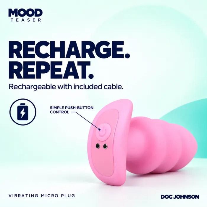 The Classics Mood Teaser vibrerende buttplug roze mini