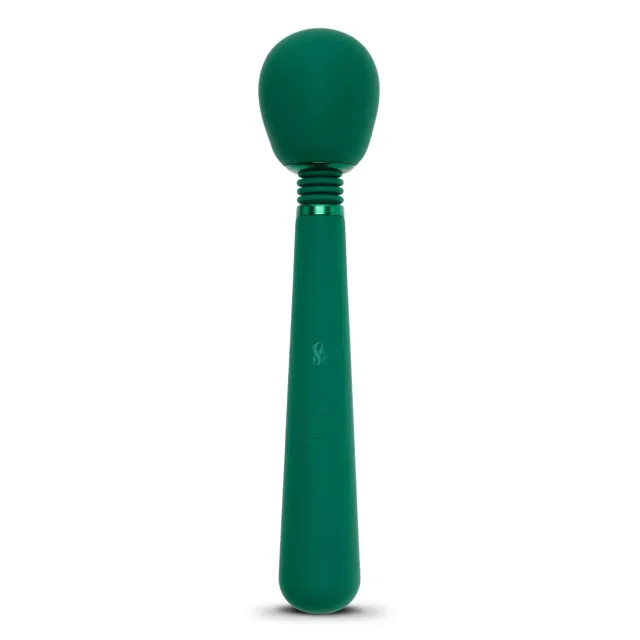 So Divine Wonder Wand Vibrator Groen Oplaadbaar Siliconen