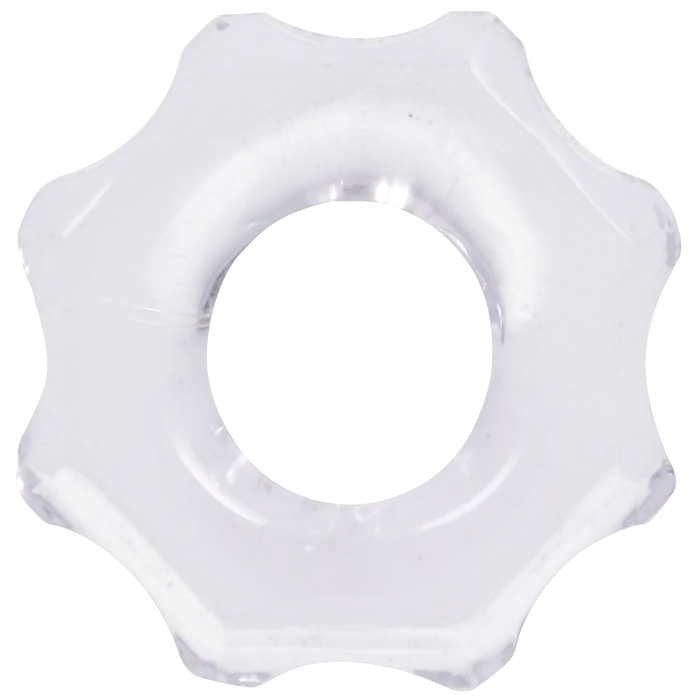 The Classics Rock Solid The Gear cockring zwart stretch TPE