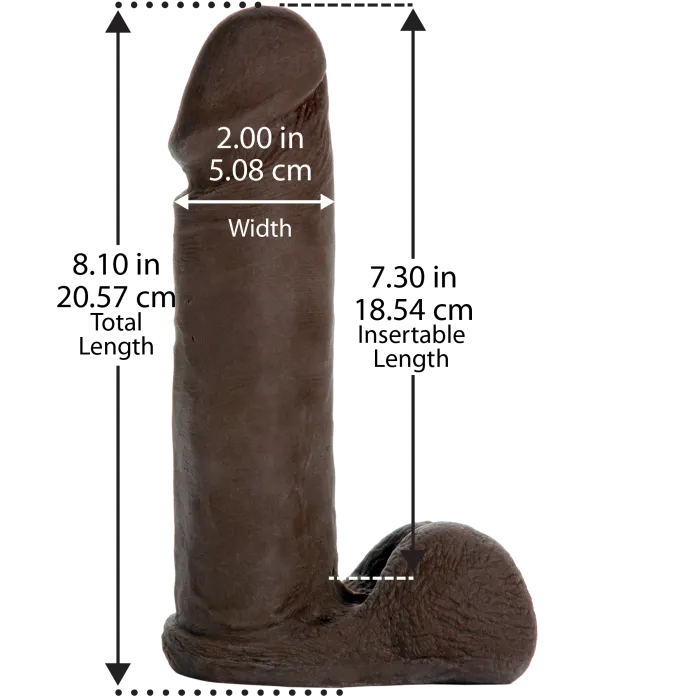 The Classics Vac-U-Lock 8 inch dildo vanilla ULTRASKYN