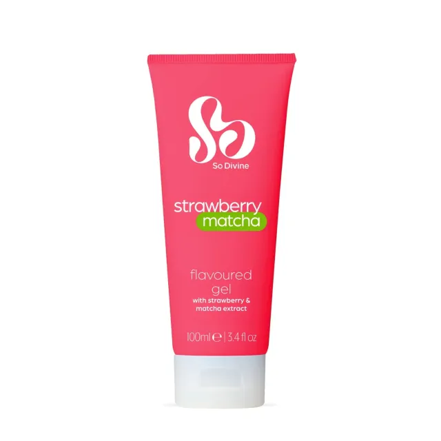 So Divine glijmiddel aardbei matcha 100ml waterbasis