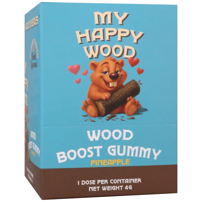 Wood In Beaver Wood Boost gummy ananas voor hem per stuk