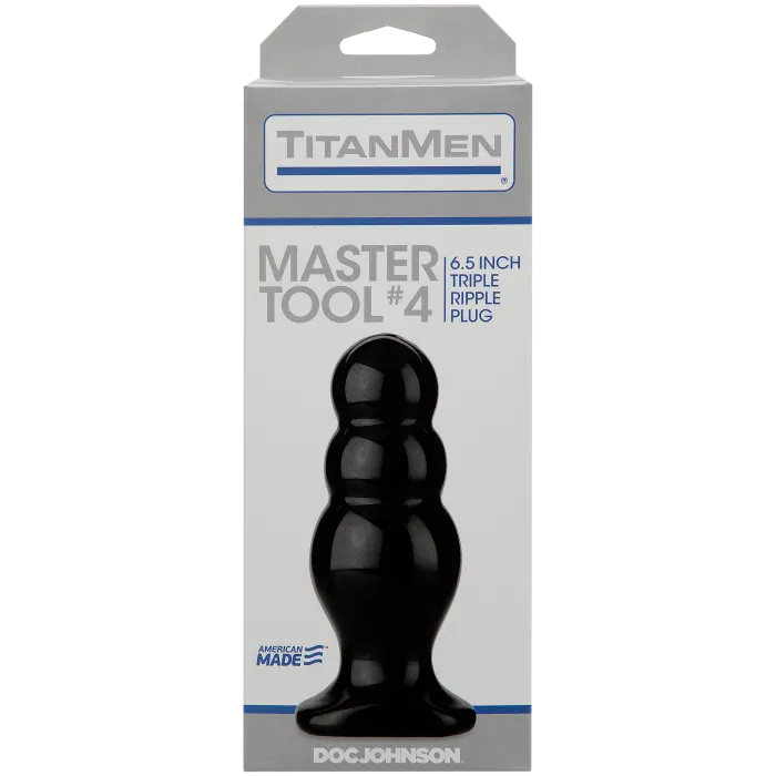 The Classics TitanMen Master Tool 4 buttplug zwart large