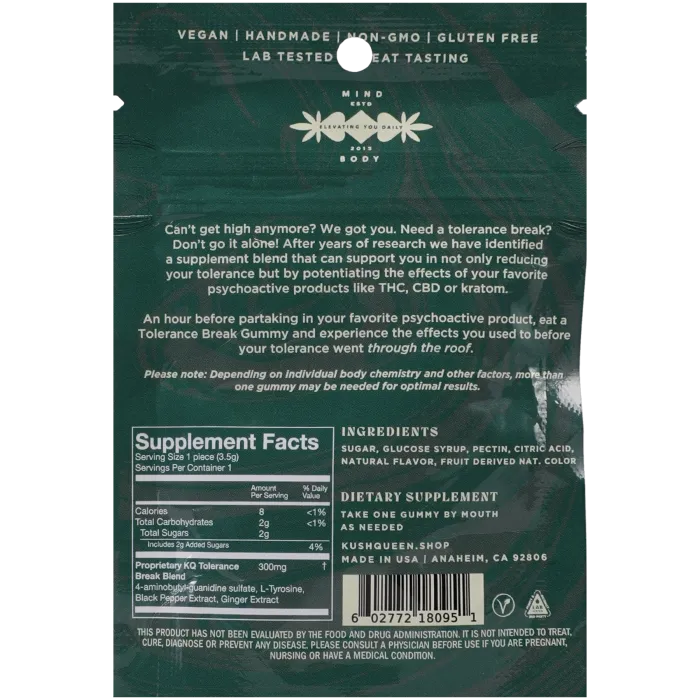 The Classics Kush Queen Tolerance Break gummies apple