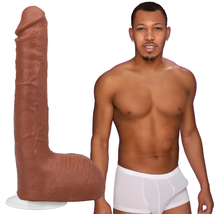 Signature Cocks Ricky Johnson dildo 10 inch ULTRASKYN zuignap