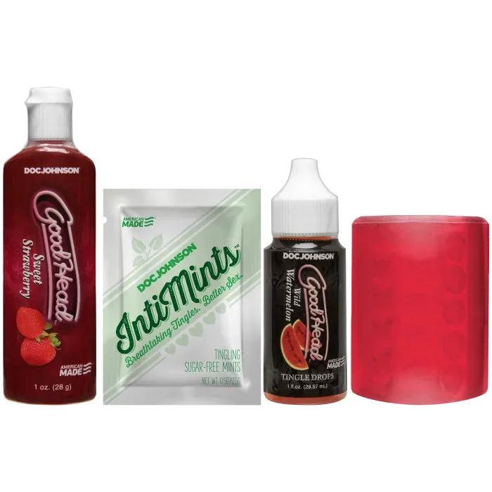 GoodHead Fundamentals Kit orale seks set aardbei watermeloen