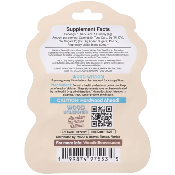 Wood In Beaver Wood Boost gummy ananas voor hem per stuk