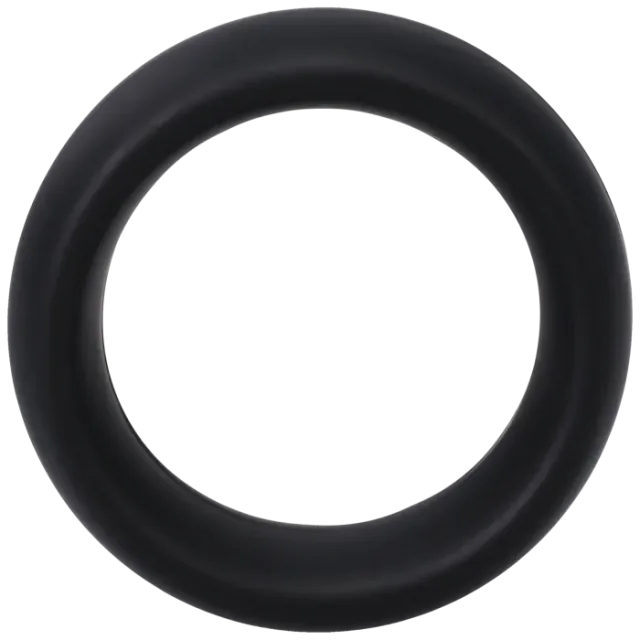 The Classics Rock Solid Silicone Collar cockring small zwart