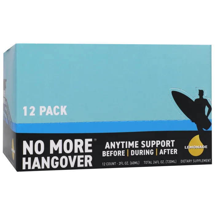 No More Hangover Lemonade shot 12 pack 60ml