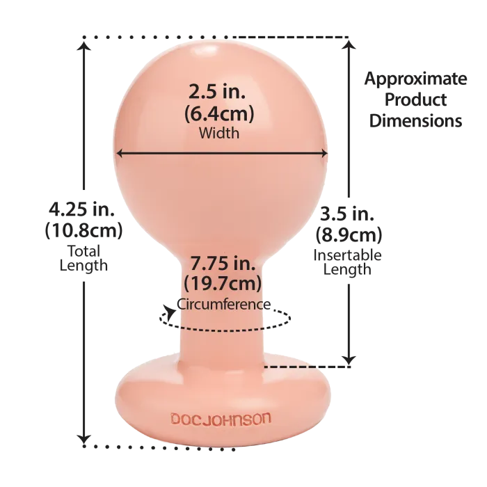 The Classics Classic Round butt plug medium cream