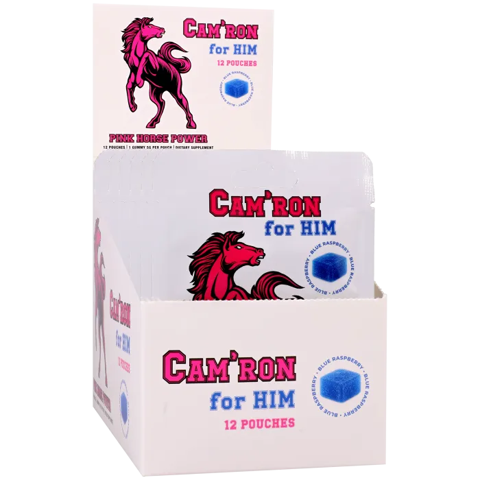 The Classics CAMRON Pink Horse Gummy Blue Raspberry Stuk