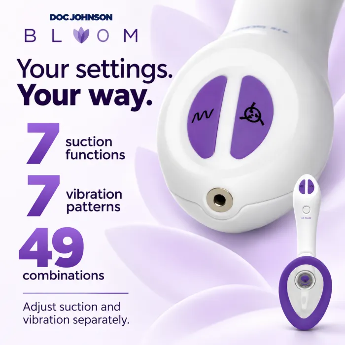 The Classics Bloom Intimate Body Pump vibrerende pomp paars