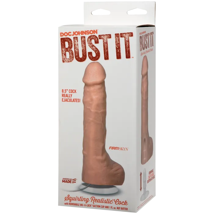 The Classics Bust It squirting dildo 21cm vanilla zuignap