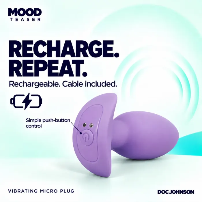 Mood Teaser vibrerende microplug silicone lavendel