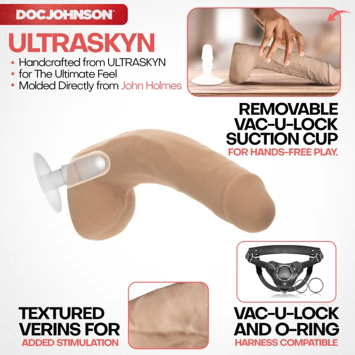 The Classics Signature Cocks Dildo John Holmes 24 cm ULTRASKYN zuignap