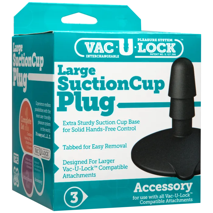 The Classics Vac-U-Lock zuignap large zwart
