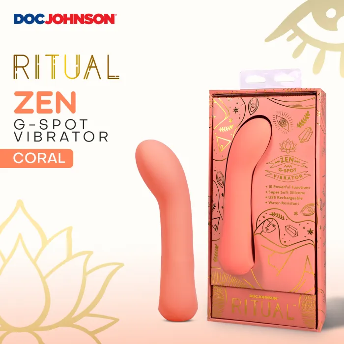 The Classics Ritual Zen g-spot vibrator siliconen koraal