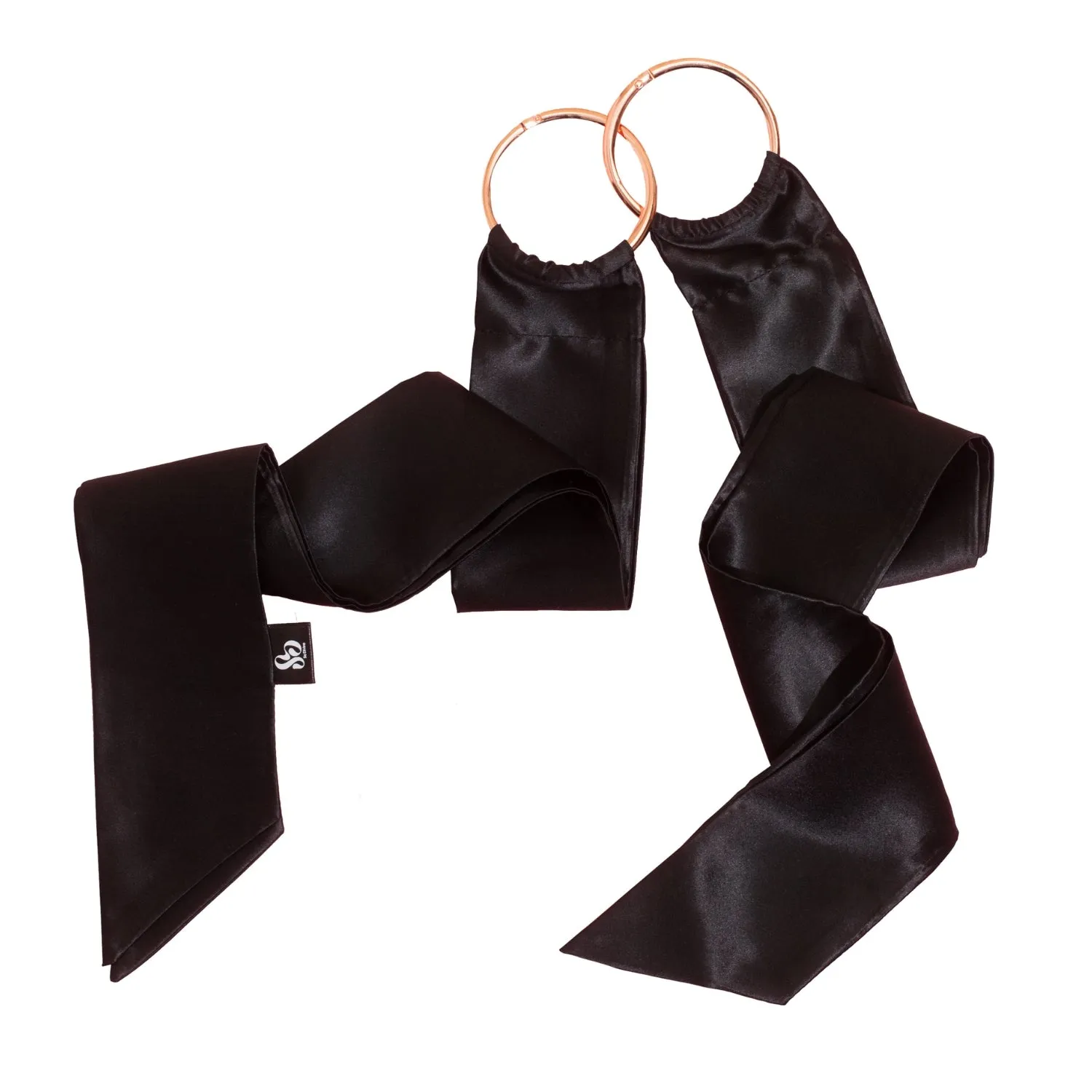 So Divine Silk bondage boeien zwart 100% moerbeizijde