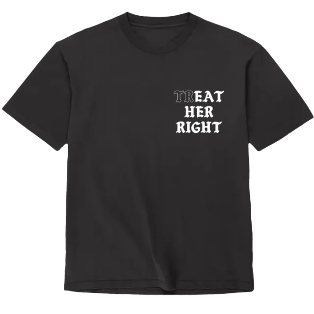 The Classics Assholes Live Forever Treat Her Right T-shirt S zwart