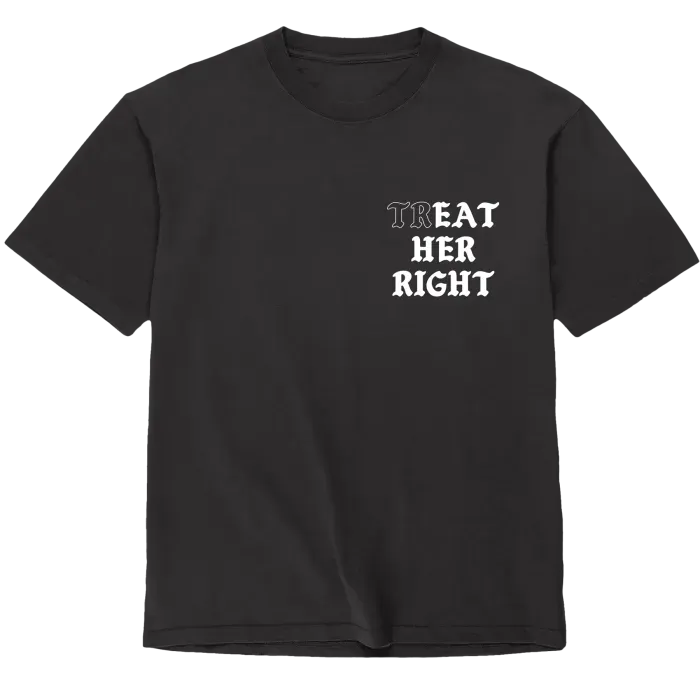The Classics Assholes Live Forever Treat Her Right T-shirt S zwart