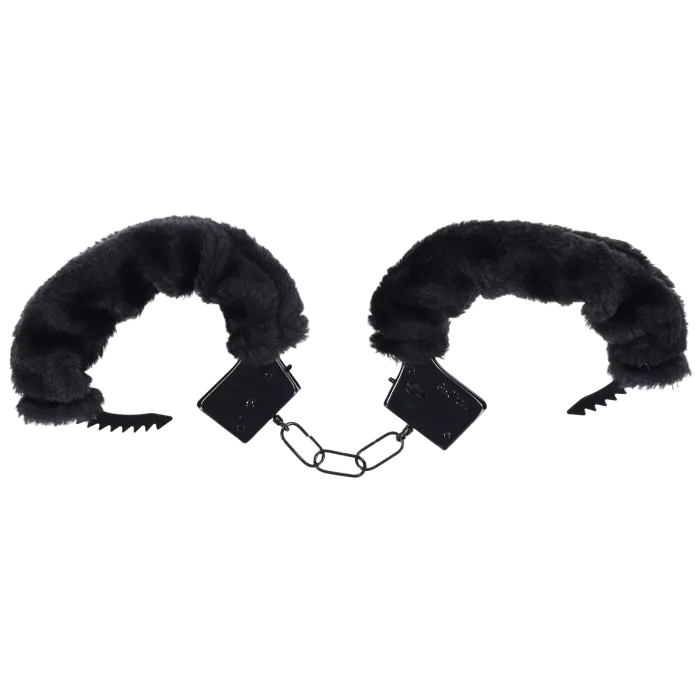 The Classics Merci Fluff Cuffs handboeien zwart bont