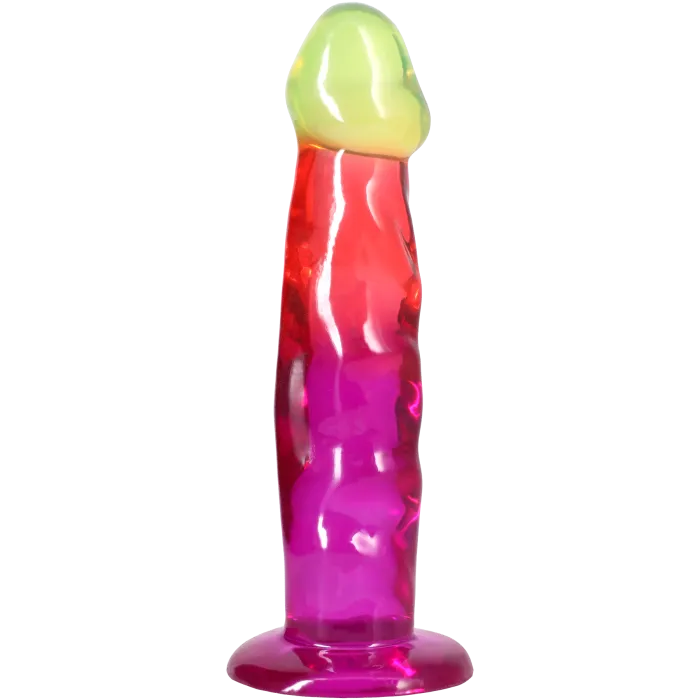 The Classics Crystal Jellies 7.5 Inch Dong dildo rainbow zacht