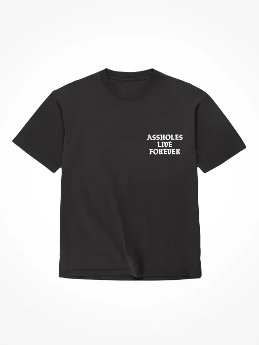 The Classics Assholes Live Forever T-shirt Small zwart katoen