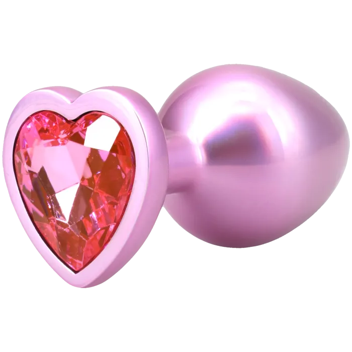 The Classics Booty Bling buttplug medium metaal roze