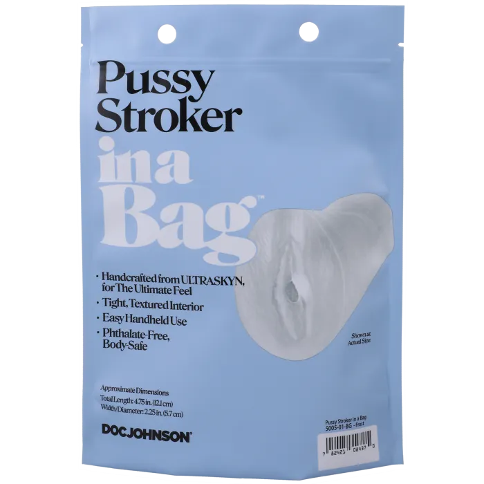 In A Bag Pussy Stroker masturbator frost ULTRASKYN compact