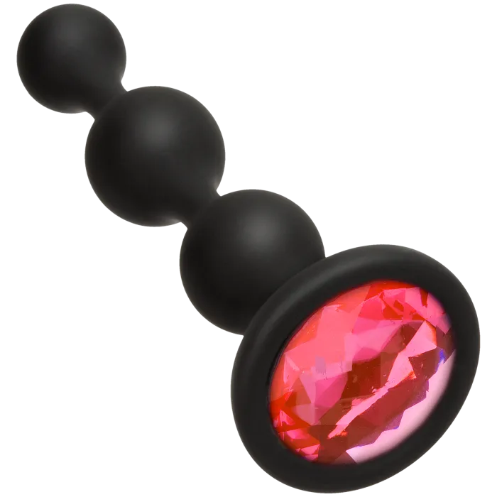 Booty Bling Jeweled Beads anale kralen siliconen roze