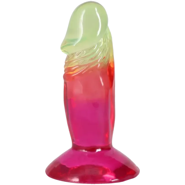 The Classics Crystal Jellies dildo 4,5 inch rainbow