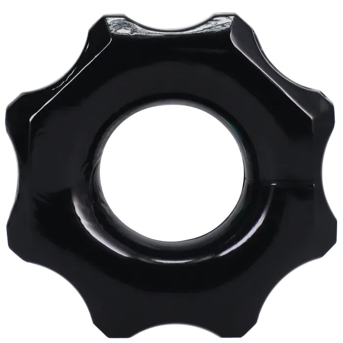 The Classics Rock Solid The Gear cockring zwart stretch TPE