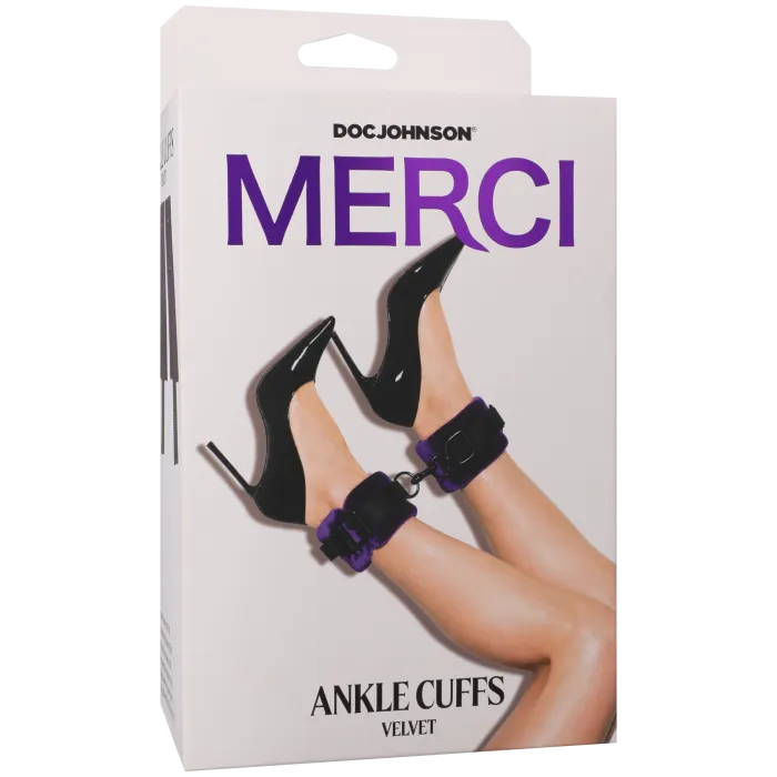 The Classics Merci Velvet enkelboeien violet-zwart fluweel
