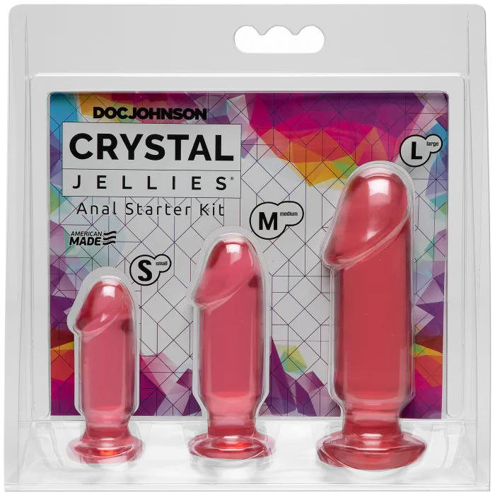 The Classics Crystal Jellies Anal Starter Kit butt plugs roze