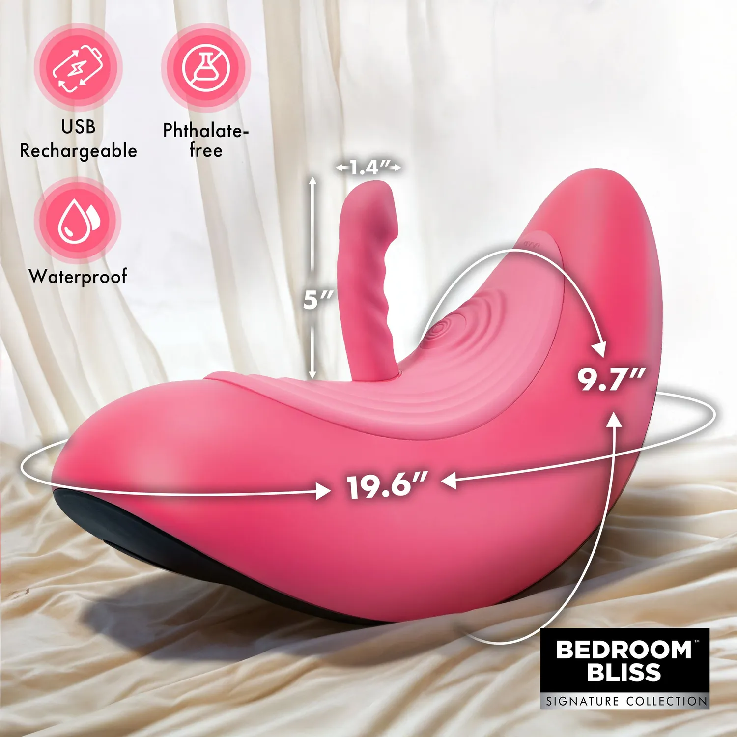 Bedroom Bliss Pleasure Ride Rocking Saddle Seksmeubel 3 Dildo's