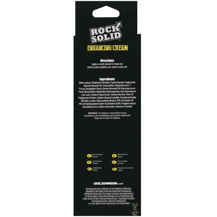ROCK SOLID Enhancing Cream intieme crème man 2 oz 56g
