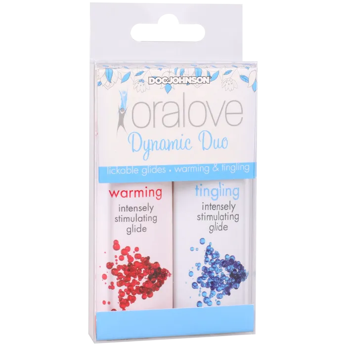 Doc Johnson Oralove Dynamic Duo glijmiddel 2-pack warming