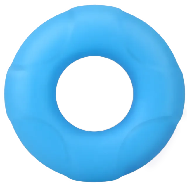 The Classics ROCK SOLID Lifesaver cockring blue glow silicone
