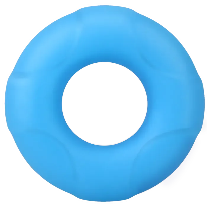 The Classics ROCK SOLID Lifesaver cockring blue glow silicone
