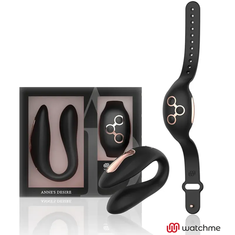 Anne's Desire WatchMe Dual Pleasure vibrator zwart/goud