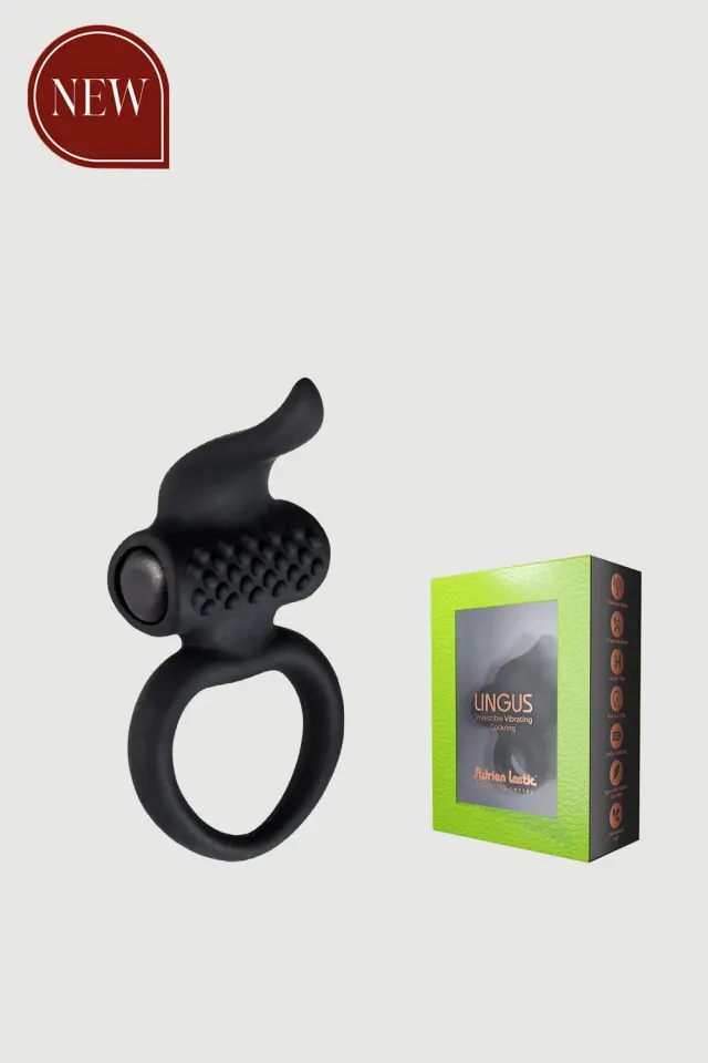 Adrien Lastic Lingus Black penisring vibrerend tong