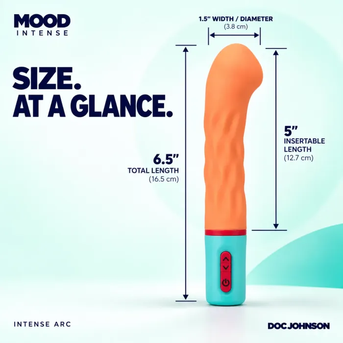 The Classics Mood Intense Arc vibrator Peach 10 standen