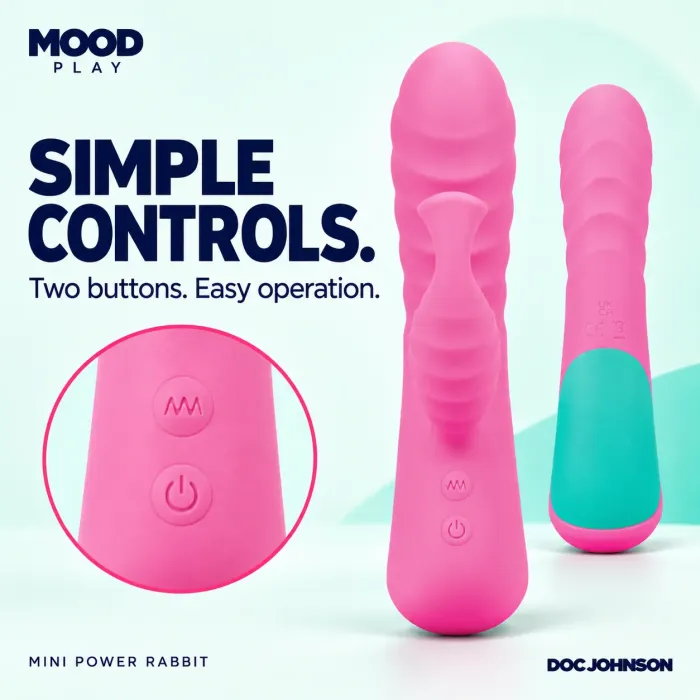The Classics Mood Play Mini Power Rabbit vibrator roze