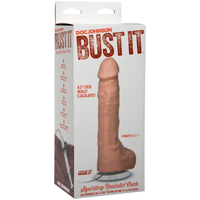 The Classics Bust It squirting dildo 21cm vanilla zuignap