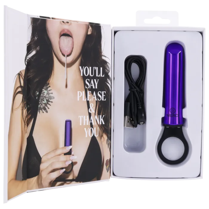 Merci Power Play vibrator paars siliconen grip 20 standen
