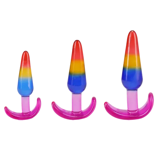 The Classics Crystal Jellies Anal Trainer Set rainbow S/M/L