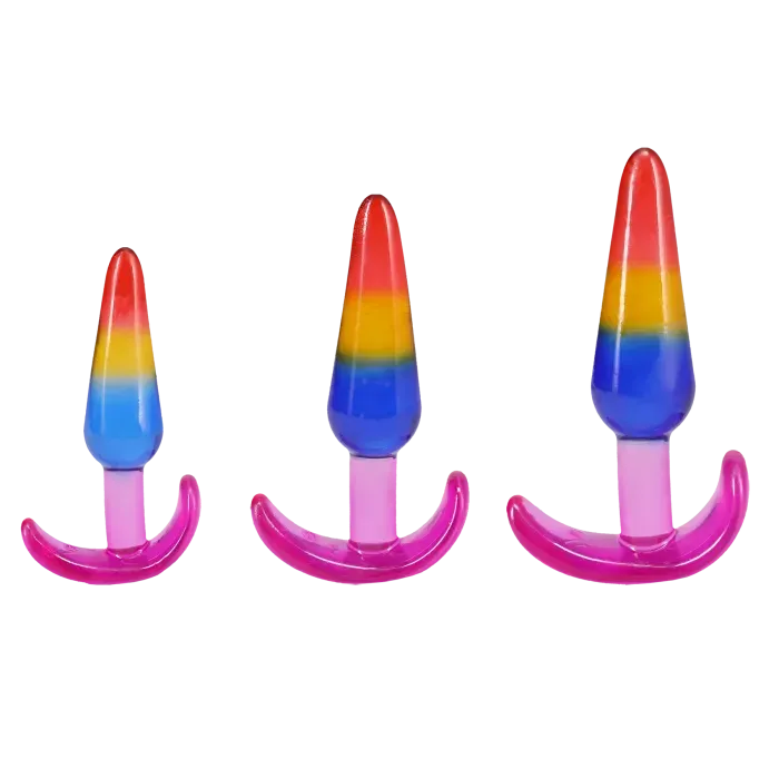 The Classics Crystal Jellies Anal Trainer Set rainbow S/M/L